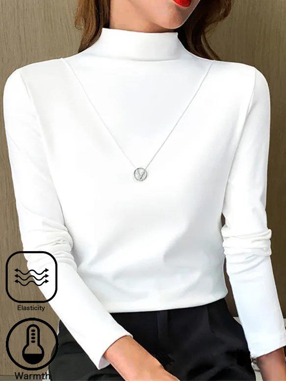 Jersey Plain Casual Regular Fit T-Shirt