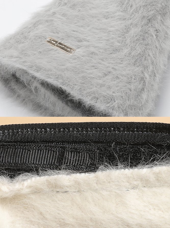 Women Casual Warm Faux Fur Bucket Hat