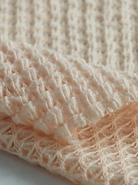 Lace Crochet Design Daily Plain Casual Crew Neck Loose H-Line Long Sleeve T-Shirt