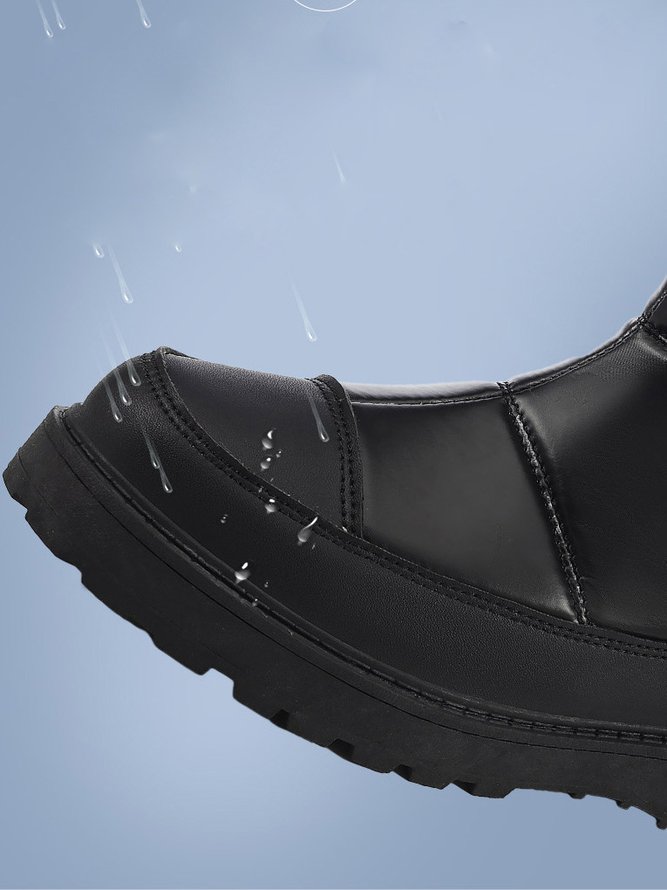 Thick Bottom Pu Winter Cotton-Padded Boots