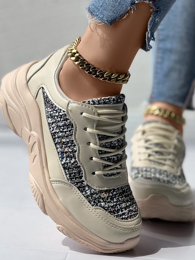 Color Block All Season Chunky Trainers