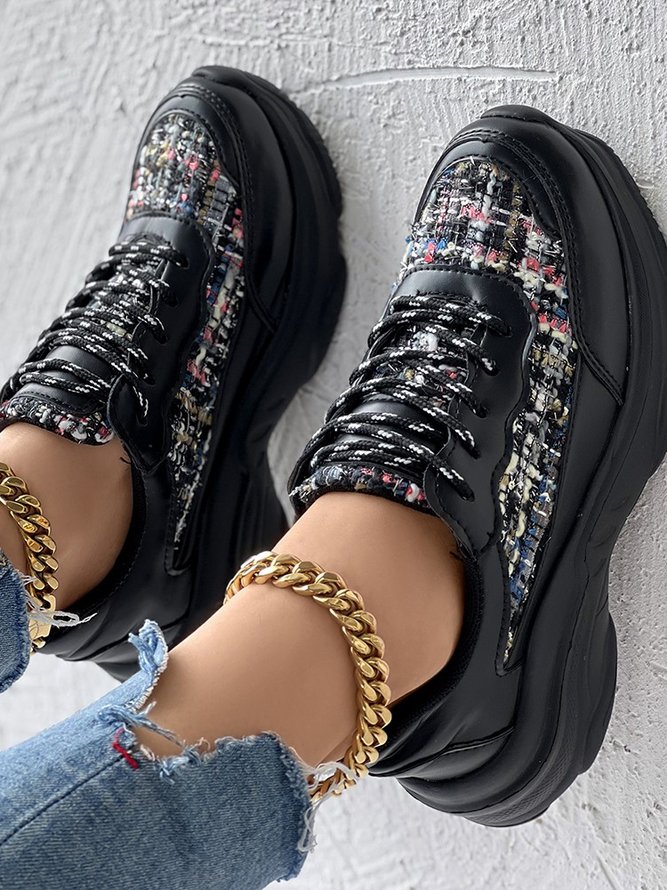 Color Block All Season Chunky Trainers