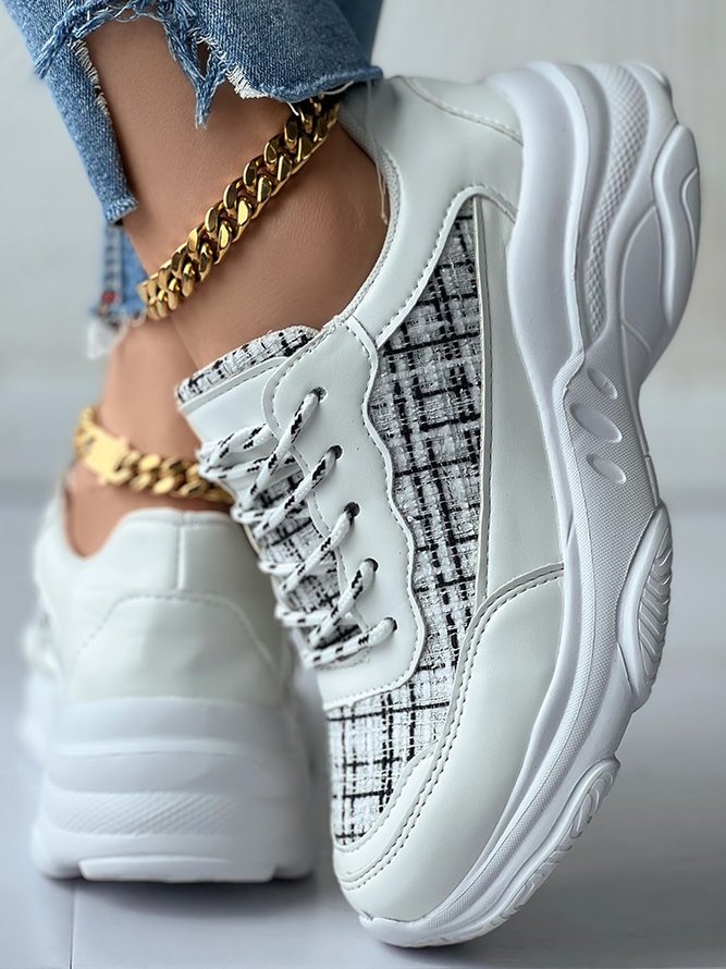 Color Block All Season Chunky Trainers