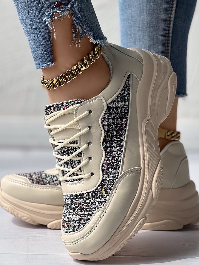 Color Block All Season Chunky Trainers