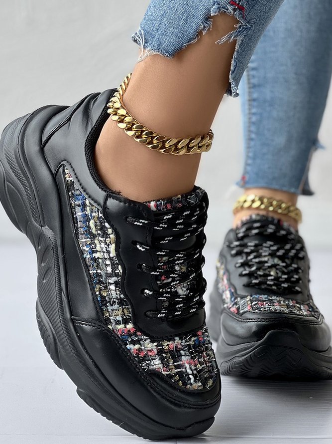 Color Block All Season Chunky Trainers