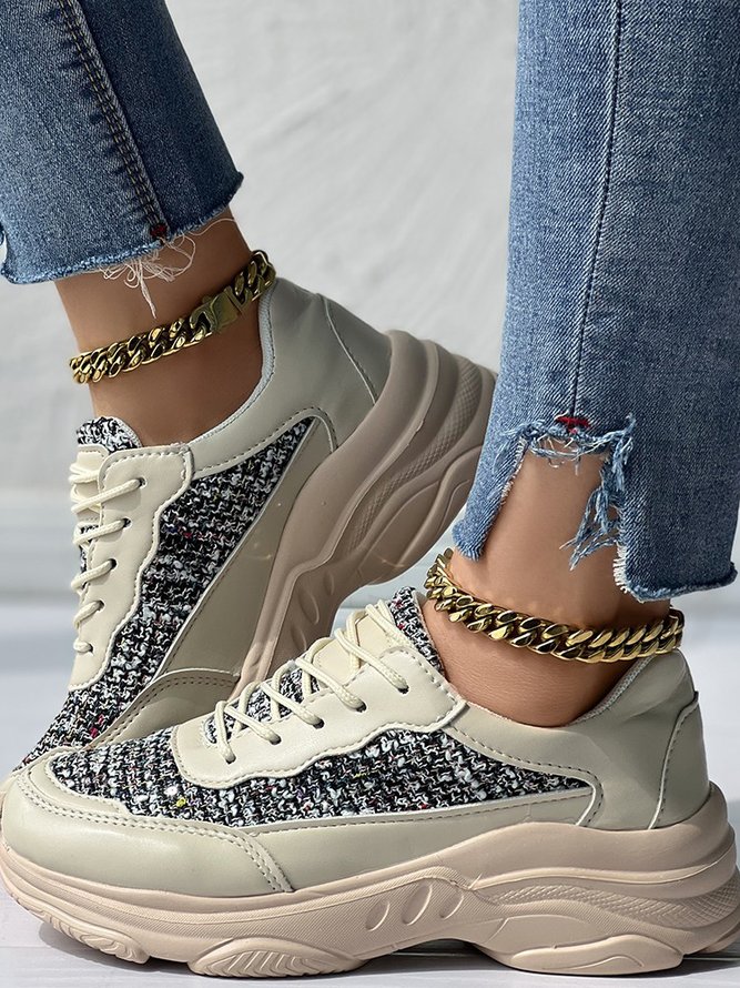 Color Block All Season Chunky Trainers
