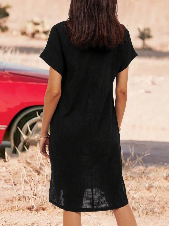 Plain Casual Soft Knitting Dress