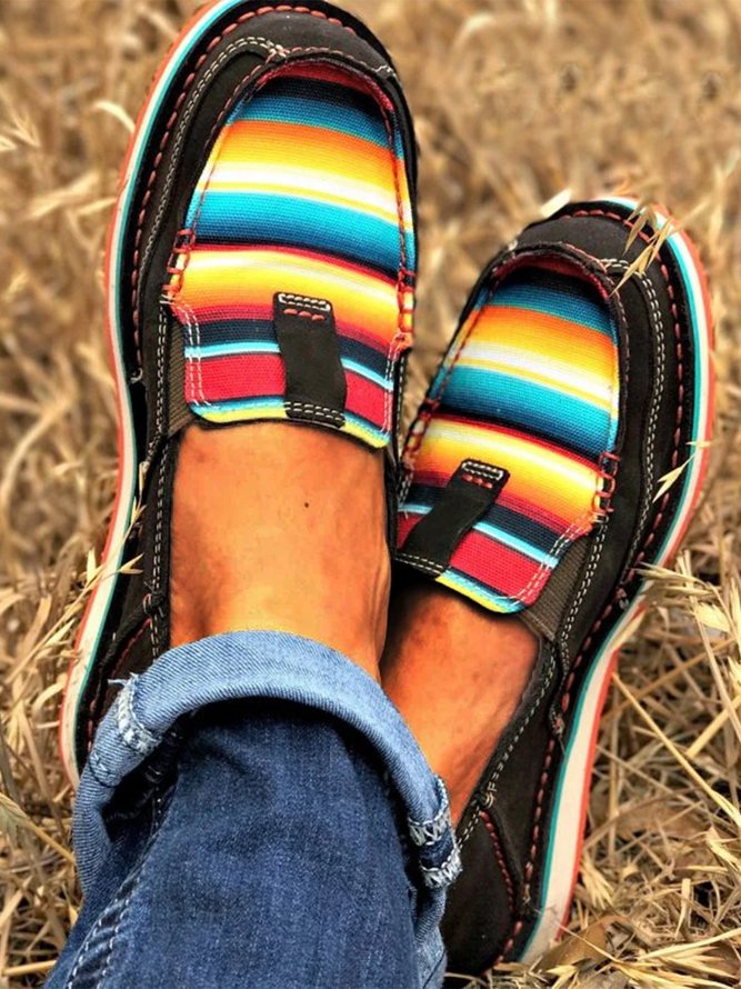 Flat Heel Faux Suede Flats zolucky