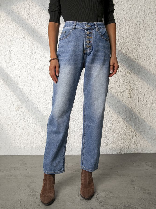Shift Cotton Solid Jeans