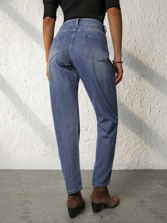 Casual Pockets Jeans