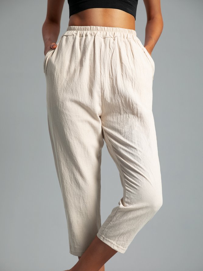 Linen Solid Pants