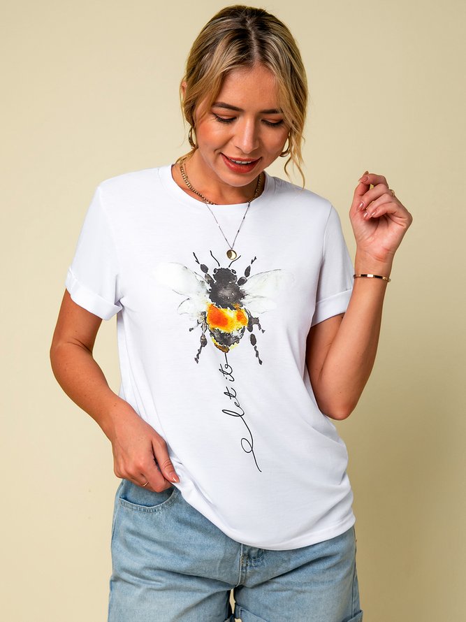 Casual Cotton Bee T-shirt