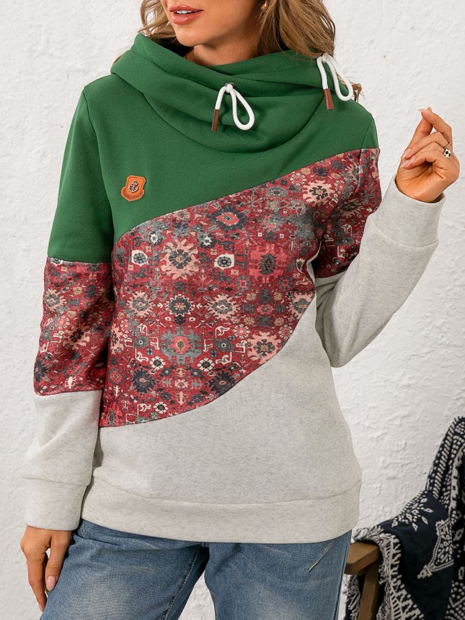 Vintage Printed Long Sleeve Sweatshirts