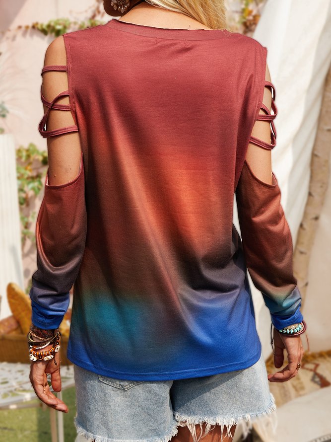 Letter Shift Long Sleeve Top