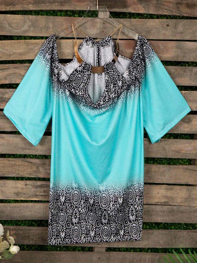 Long Sleeve Vintage Weaving Dress