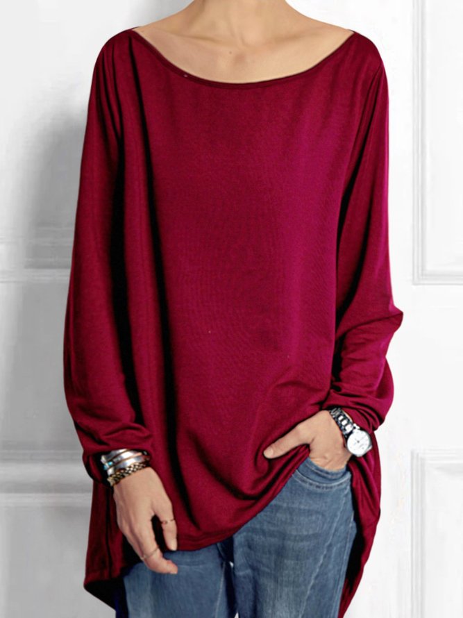 Scoop Neckline Boho T-shirt