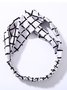 zolucky Fashion Plaid Knot Headband Turban Elastic Head Wrap Hairband