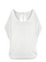zolucky Women Solid Crew Neck Cold Shoulder Casual Top