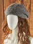 Vintage Casual Solid Color Sweater Hat Pile Pile Hat Beret