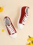 Christmas Red Shiny Lightweight Glitter Canvas Shoes Xmas Shoes