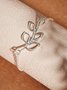Daily Casual Leaf Pattern Metal Bracelet Jewelry