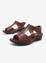 Lightweight Soft Sole Retro Chunky Heel Sandals