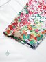 Casual Crew Neck Floral Dress