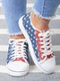 American Independence Day Flag Commemorative Canvas Shoes