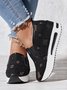 Mesh Ripped Denim Raw Hem Slip On Muffin Sneakers