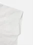 Women's Short Sleeve Blouse Summer White Plain Embroidery Buttoned Cotton V Neck Daily Going Out Simple Top