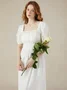 Plain Linen Vacation Dress