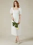 Plain Linen Vacation Dress