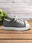 Casual Denim Canvas Flat Sneakers