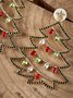 Christmas Colorful Diamond Tree Pattern Three-dimensional Earrings Sweater Dress Jewelry Holiday Party Decorations