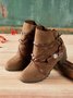 Women's Casual Zipper Booties