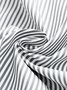 Women Daily Boho Round Neck Pockets Striped Dress