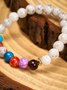 Leisure Ethnic Style Natural Mineral Colorful Beaded Bracelet