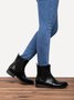 Women's Vintage Low Heel Ankle Booties Slip-on Short Chelsea Boots