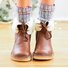 zolucky Womens Artificial Leather Booties Winter Snow Casual Boots