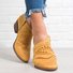 zolucky Womens Spring Hollow-out Low Heel Cutout Ankle Booties With Jeans