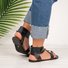 Women Adjustable Buckle Flat Heel Daily Summer Flip-Flops