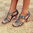 Comfortable Vintage Summer Women Heel Sandals
