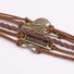 Zolucky Bohemian Vintage Multilayer Leather Rope Bracelet