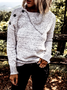 Casual Knitted Cowl Neck Sweater