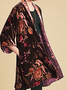 Plus size Printed Cardigan