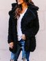 Women Long Sleeve Lapel Flannel Outdoor Jacket