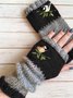 Bird Embroidered Sweet Gloves
