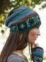 Women Color-Block Casual Knitted Hats