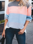 Knitted Crew Neck Long Sleeve Sweater