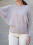 Casual Cocoon Batwing Sweater